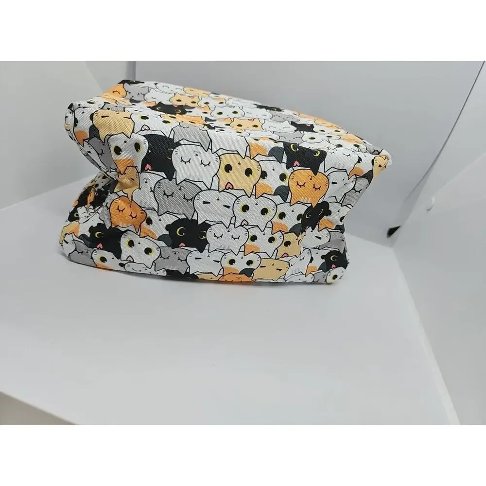 YORWPEX Cute Cat Insulated Lunch Bag Cooler Tote School Work NEW